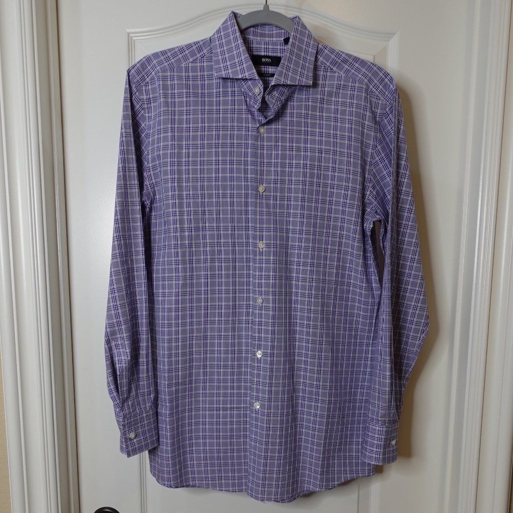 BOSS Hugo Boss Button Slim Fit Front Shirt